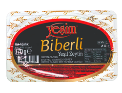 Yesmin оливки с перцем, 170 гр