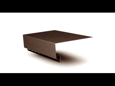 Планка приоконная широкая Grand Line ЯФАСАД 7/8'' 3,0х0,23 темный дуб