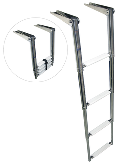 Трап складной телескопический с четырьмя ступенями Мореман, 300 мм