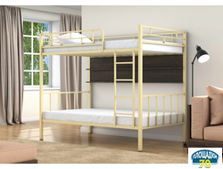 Двухъярусная кровать Валенсия 120 Слоновая кость полка венге