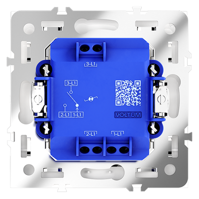 VLS010402 Выключатель проходной одноклавишный с подсветкой, белый матовый-3