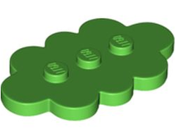 Tile, Modified 3 x 5 Cloud, Bright Green (35470 / 6391347)