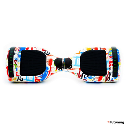 Гироскутер Smart Balance Wheel 6.5 дюймов Граффити белый