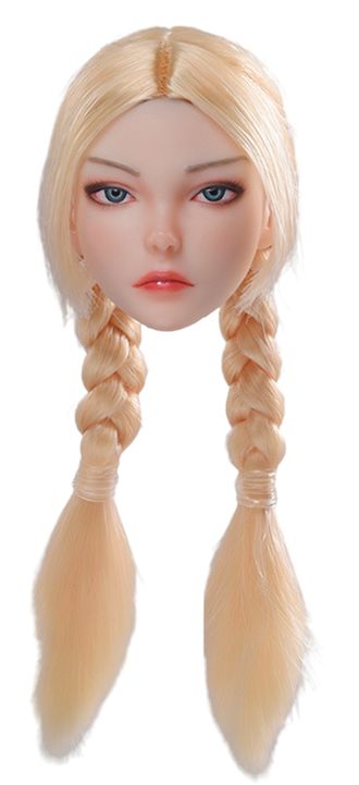 Женская голова (скульпт) Кэмми - 1/6 scale Video game girl 2.0  hairstyle (Cammy) (FG083A ) - Fire Girl Toys