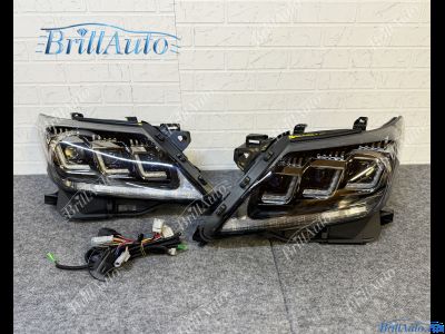 Фары Lexus LX 570 2012-2015 LED 3 линзы стиль 20г.