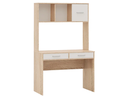 Стелс Стол письменный 120 2ящ Дуб сонома/Белый