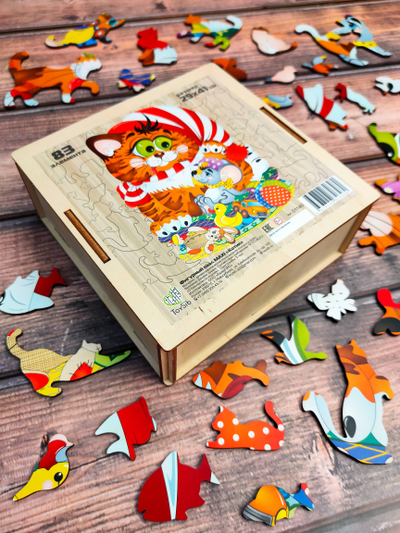 Фигурный пазл MAXI "Котик"