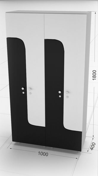 4-секционный шкаф S11 для одежды в раздевалку