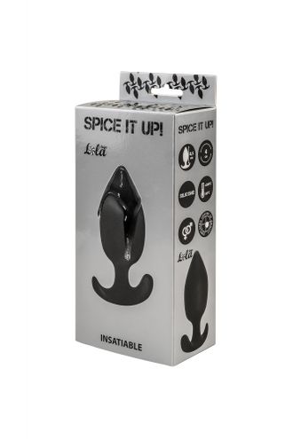 ПРОБКА СО СМЕЩЕННЫМ ЦЕНТРОМ ТЯЖЕСТИ SPICE IT UP INSATIABLE BLACK 8011-01LOLA