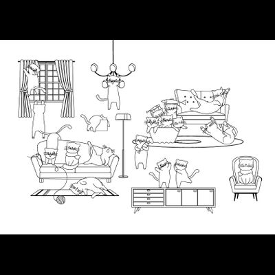 ФП штамп "Диван в гостиной"