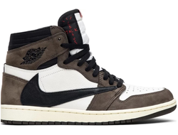 Nike Air Jordan 1 Retro High x Travis Scott Dark Mocha (Экокожа) фото