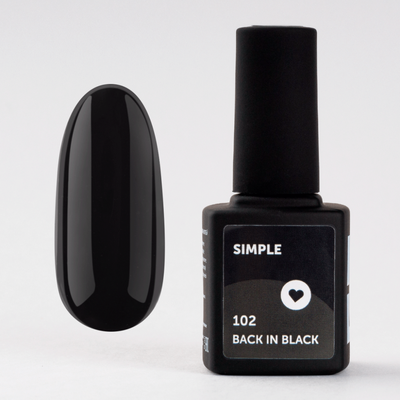 Гель-лак MiLK Simple 102 Back In Black 9 мл