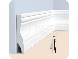 Плинтус напольный из дюрополимера солид HiWood B95