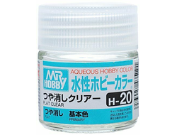 Mr. Hobby: Акриловый матовый лак H20 "Flat Clear"