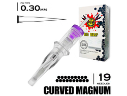 19CM/0,30 mm - RM/Curved Magnum "BIG-WASP" (Matte Transparent)