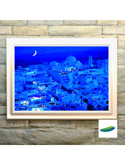 Постер «Город цвета неба».  Коллекция «Дивные города».