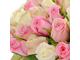 Нежный букет из 101 белой и розовой розы