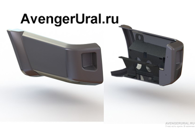 Накладки кузова нижние УАЗ 2015-