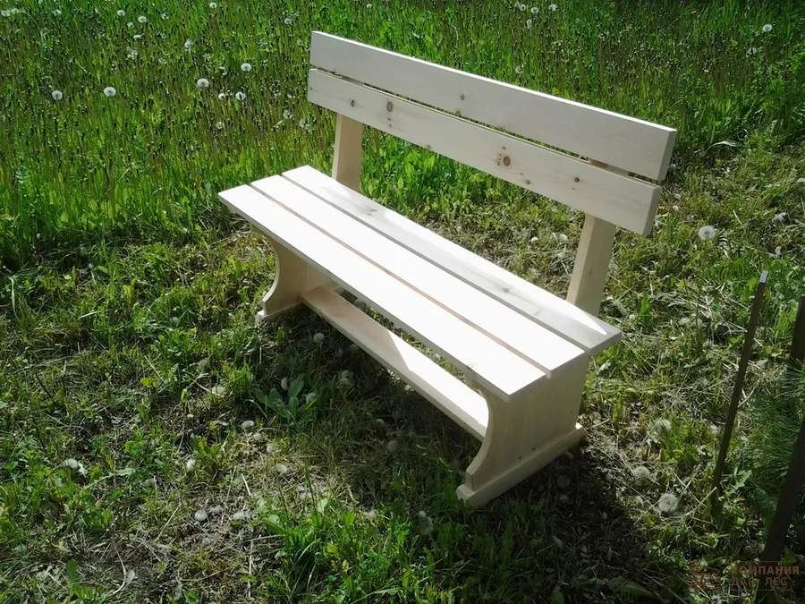 Лавка с фигурной ножкой, Сосна. длина 1400мм