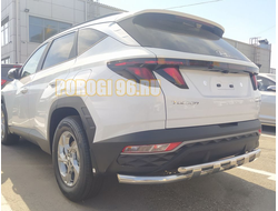 Защита заднего бампера с перемычками d60/42 для Hyundai Tucson 2021-