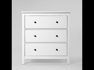 Сага Комод 3 ящика 920х1007х510 белый