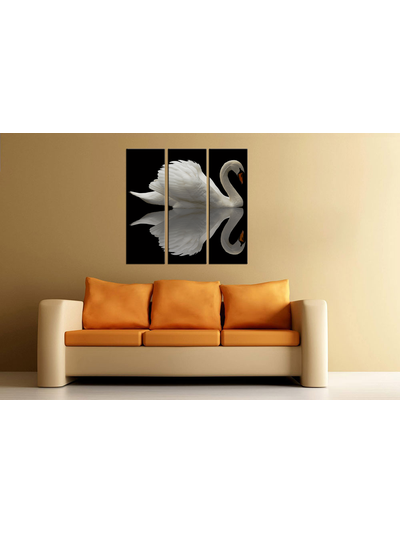 Модульная картина &quot;Одинокий лебедь&quot;