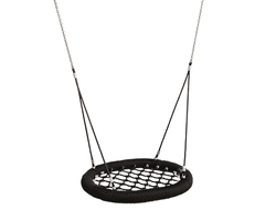 Подвесные качели-гнездо KBT Oval Pro 1200х875 мм, черный/черный, арт. 192.002.006.001