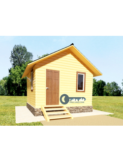 Б-04 ГАБАРИТНЫЕ РАЗМЕРЫ: (4Х4М) 1 ЭТАЖ, ОБЩАЯ ПЛОЩАДЬ: 16М²