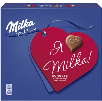 Конфеты "Milka" молочный шоколад с молочной начинкой, 110 г
