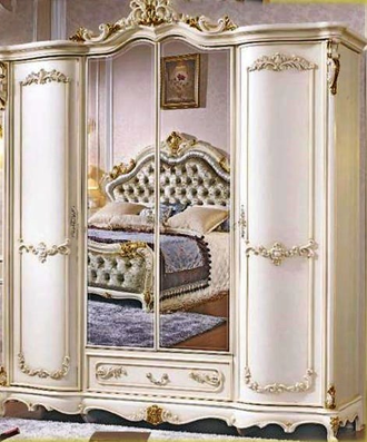 4 дверный шкаф Руссано 688 Китай, мебель для спальни Руссано беж, Москва