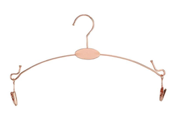 NYJ2806 Вешалка бельевая золото с силиконовой вставкой