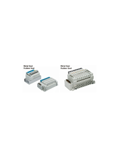 Блоки пневмораспределителей с последовательным интерфейсом управления VQ1000 VQ2000 SY3000 SY5000