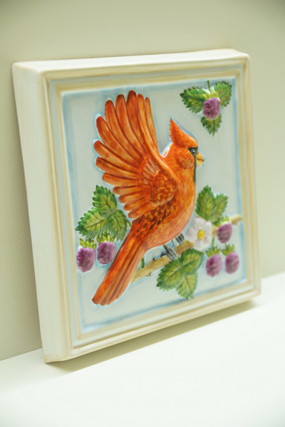 Красный кардинал (панно)