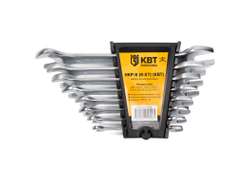 Набор гаечных рожковых ключей НКР-8 (8-27) серия KBT-PROFESSIONAL для монтажа гаек и болтов с шестигранной головкой