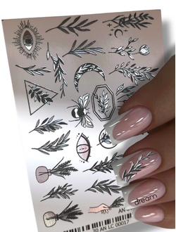 Фольгированные слайдеры Серебро AN-017