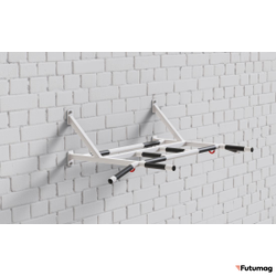 Турник настенный усиленный с 4 хватами + Перекладина для пресса, белый