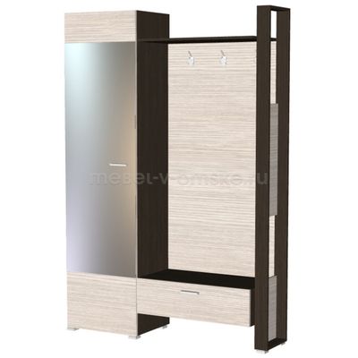 БР068 Прихожая Белла-5. Размер: 1350х2100х400.