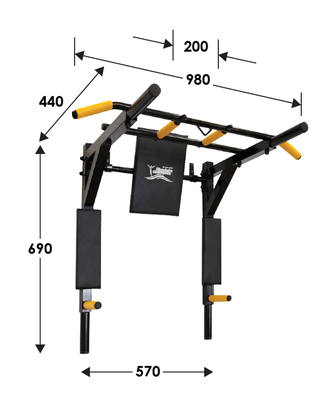 Турник брусья 3в1 Профи Люкс (с переворотом)
