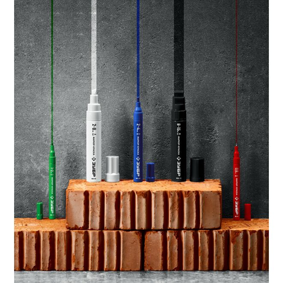 Маркер-краска ЗУБР Профессионал МК-200 круглый наконечник, 1-2 мм, белый 06326-8