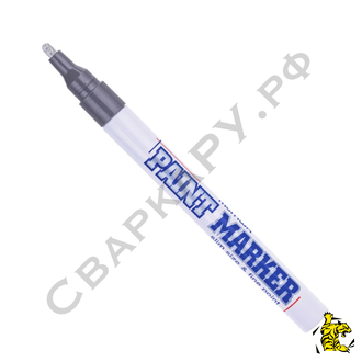 Маркер-краска промышленный Munhwa Slim серебристый 2мм