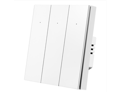 Умный Wi-Fi выключатель ROXIMO трехклавишный, белый SWBTN01-3W