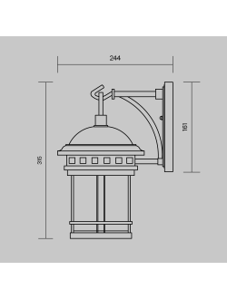 Настенный светильник (бра) Salamanca, O031WL-01BR