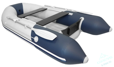 Лодка ПВХ Мастер Лодок Таймень NX2900НДНД "Комби" Св.Серый / Синий