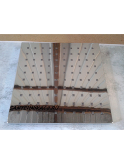 Тропическая лейка квадратная для душевой кабины 170-180мм Kvadro