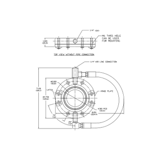 Воздушный кольцевой нож Nex Flow Ring Blade 20002, 20002X, 20002XS-316L