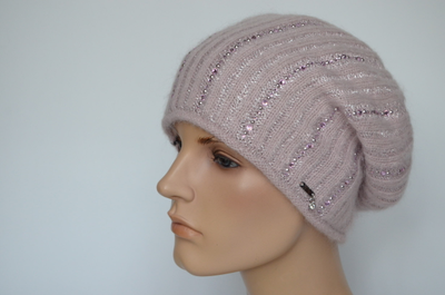 Берет розовый женский Vizio Италия 1002