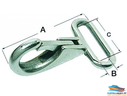 Карабинчик вертлюжный для строп