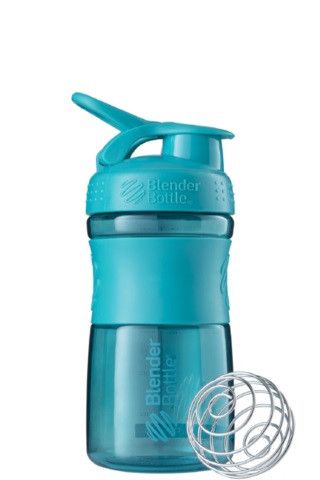 BlenderBottle SportMixer 591мл, Универсальная Спортивная бутылка-шейкер с венчиком, морской-голубой