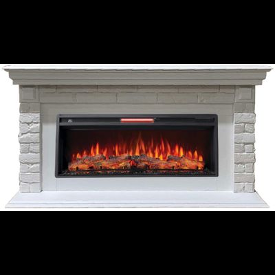 Линейный электрокамин Канзас WT с очагом Joker 45