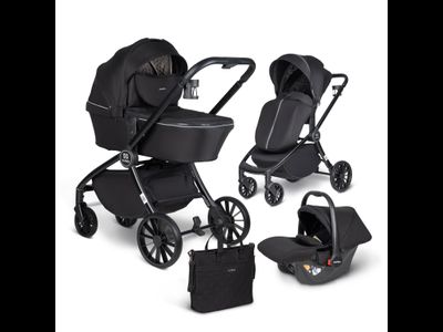 Детская коляска 3 в 1 Farfello Baby Shell Черный